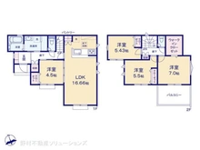 【東京都/日野市大字上田】日野市大字上田 新築一戸建て 間取り図