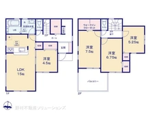 【東京都/日野市大字日野】日野市大字日野 新築一戸建て 間取り図