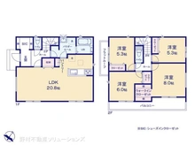 【東京都/八王子市東浅川町】八王子市東浅川町 新築一戸建て 間取り図