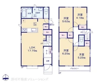 【東京都/昭島市松原町】昭島市松原町5丁目 新築一戸建て 間取り図