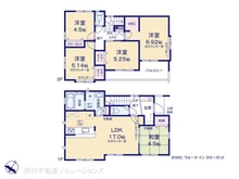 【東京都/羽村市緑ヶ丘】羽村市緑ヶ丘4丁目 新築一戸建て 間取り図