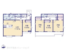 【東京都/日野市旭が丘】日野市旭が丘2丁目 新築一戸建て 間取り図