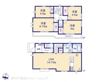 【東京都/昭島市美堀町】昭島市美堀町2丁目 新築一戸建て 間取り図
