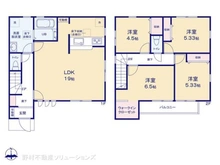 【東京都/八王子市散田町】八王子市散田町2丁目 新築一戸建て 間取り図