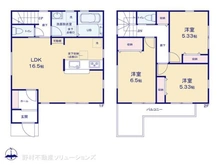 【東京都/八王子市散田町】八王子市散田町2丁目 新築一戸建て 間取り図