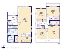 【東京都/日野市大字日野】日野市大字日野 新築一戸建て 間取り図
