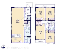 【東京都/日野市大字日野】日野市大字日野 新築一戸建て 間取り図
