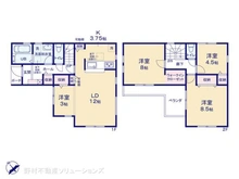 【東京都/羽村市小作台】羽村市小作台4丁目 新築一戸建て 間取り図