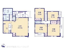 【東京都/八王子市小比企町】八王子市小比企町 新築一戸建て 間取り図