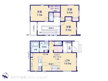 【東京都/八王子市山田町】八王子市山田町 新築一戸建て 間取り図