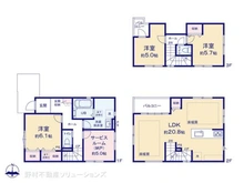 【東京都/昭島市福島町】昭島市福島町 新築一戸建て 間取り図