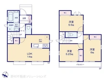 【東京都/武蔵村山市大南】武蔵村山市大南4丁目 新築一戸建て 間取り図