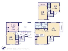 【東京都/八王子市大和田町】八王子市大和田町3丁目 新築一戸建て 間取り図