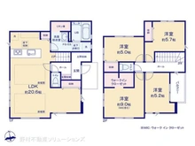 【東京都/八王子市元横山町】八王子市元横山町3丁目 新築一戸建て 間取り図