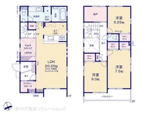 【東京都/日野市神明】日野市神明3丁目 新築一戸建て 間取り図