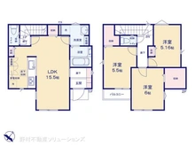 【東京都/昭島市松原町】昭島市松原町4丁目 新築一戸建て 間取り図