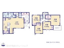 【東京都/日野市大字上田】日野市大字上田 新築一戸建て 間取り図