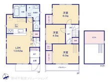 【東京都/昭島市緑町】昭島市緑町3丁目 新築一戸建て 間取り図