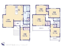 【東京都/日野市東豊田】日野市東豊田1丁目 新築一戸建て 間取り図