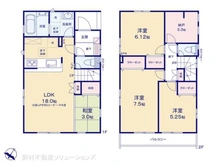 【東京都/羽村市緑ヶ丘】羽村市緑ヶ丘4丁目 新築一戸建て 間取り図