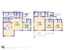 【東京都/羽村市緑ヶ丘】羽村市緑ヶ丘4丁目 新築一戸建て 間取り図