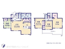 【東京都/羽村市緑ヶ丘】羽村市緑ヶ丘4丁目 新築一戸建て 間取り図