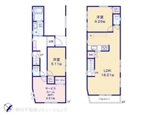 【東京都/立川市高松町】立川市高松町2丁目 新築一戸建て 間取り図