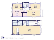 【東京都/日野市大坂上】日野市大坂上3丁目 新築一戸建て 間取り図