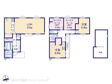 【東京都/日野市大坂上】日野市大坂上3丁目 新築一戸建て 間取り図