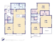 【東京都/立川市砂川町】立川市砂川町4丁目 新築一戸建て 間取り図