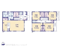 【東京都/東大和市芋窪】東大和市芋窪4丁目 新築一戸建て 間取り図