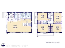 【東京都/日野市大坂上】日野市大坂上2丁目 新築一戸建て 間取り図