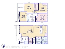 【東京都/日野市多摩平】日野市多摩平3丁目 新築一戸建て 間取り図
