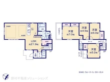 【東京都/日野市多摩平】日野市多摩平3丁目 新築一戸建て 間取り図