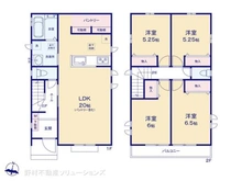 【東京都/立川市砂川町】立川市砂川町6丁目 新築一戸建て 間取り図
