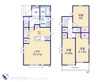 【東京都/昭島市緑町】昭島市緑町2丁目 新築一戸建て 間取り図