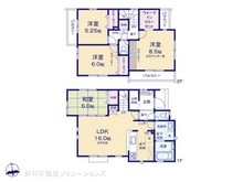 【東京都/日野市大字宮】日野市大字宮 新築一戸建て 間取り図
