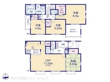 【東京都/日野市大字宮】日野市大字宮 新築一戸建て 間取り図