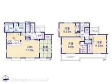 【東京都/日野市大字宮】日野市大字宮 新築一戸建て 間取り図