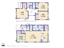【東京都/日野市大字宮】日野市大字宮 新築一戸建て 間取り図