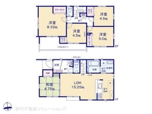 【東京都/日野市大字宮】日野市大字宮 新築一戸建て 間取り図