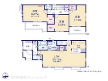 【東京都/日野市大字宮】日野市大字宮 新築一戸建て 間取り図