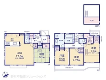 【東京都/立川市砂川町】立川市砂川町4丁目 新築一戸建て 間取り図