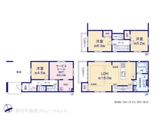 【東京都/立川市錦町】立川市錦町4丁目 新築一戸建て 間取り図