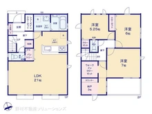 【東京都/日野市神明】日野市神明2丁目 新築一戸建て 間取り図