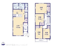 【東京都/八王子市上野町】八王子市上野町 新築一戸建て 間取り図