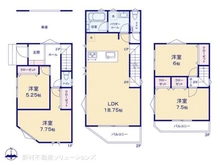 【東京都/八王子市万町】八王子市万町 新築一戸建て 間取り図