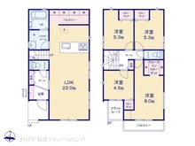 【東京都/八王子市台町】八王子市台町1丁目 新築一戸建て 間取り図