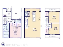 【東京都/八王子市千人町】八王子市千人町4丁目 新築一戸建て 間取り図