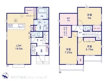 【東京都/羽村市羽加美】羽村市羽加美3丁目 新築一戸建て 間取り図